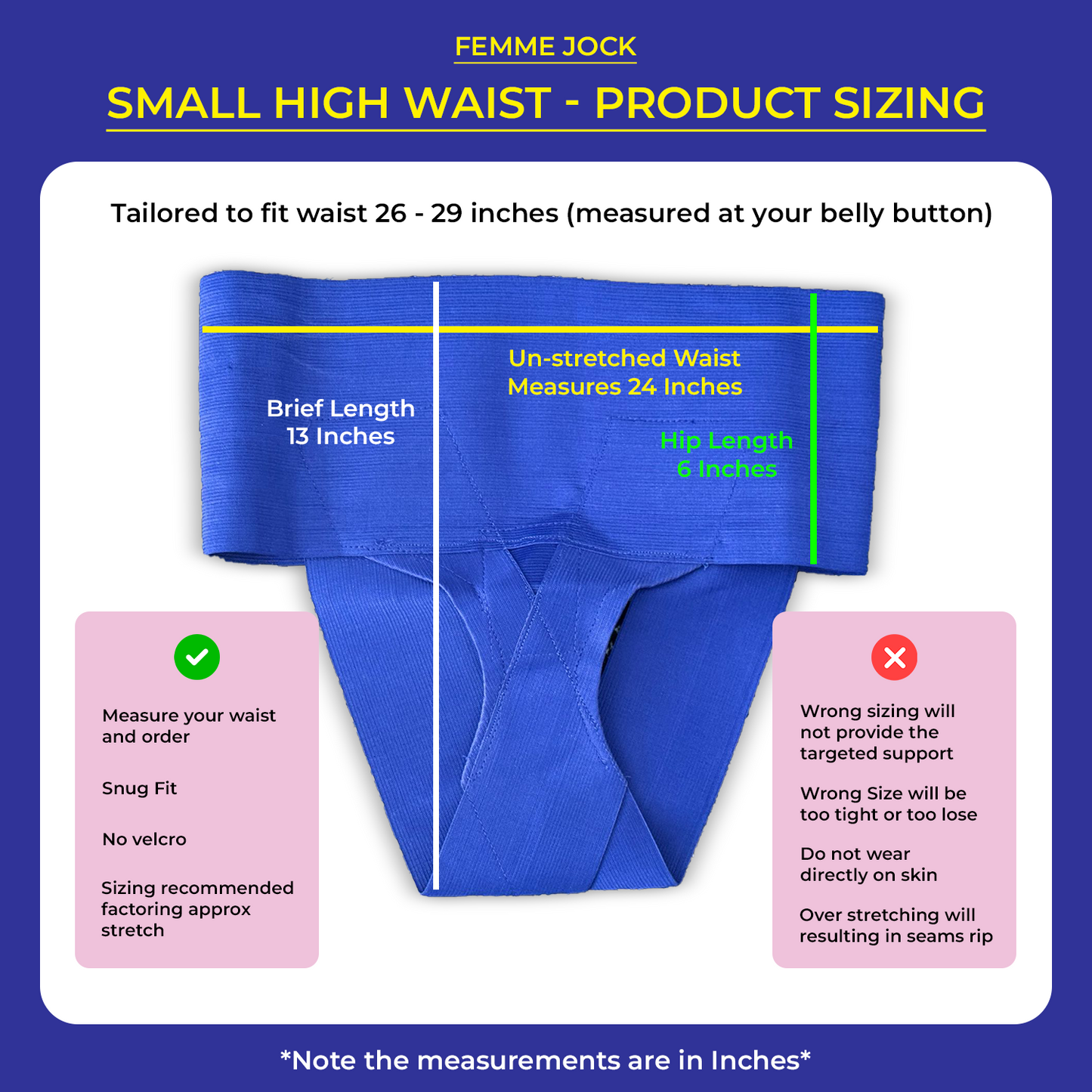 Femme Jock Women’s Pelvic Support Belt ― Uterus Girdle for Prolapsed Bladder | Vulvar Varicosities | Postpartum Recovery | Symphysis Pubis | Dysfunction Pain Relief - Low Waist & High Waist