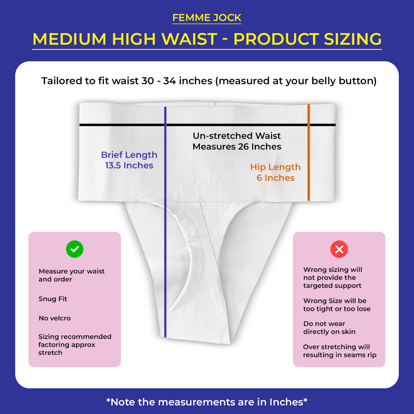 Femme Jock Women’s Pelvic Support Belt ― Uterus Girdle for Prolapsed Bladder | Vulvar Varicosities | Postpartum Recovery | Symphysis Pubis | Dysfunction Pain Relief - Low Waist & High Waist