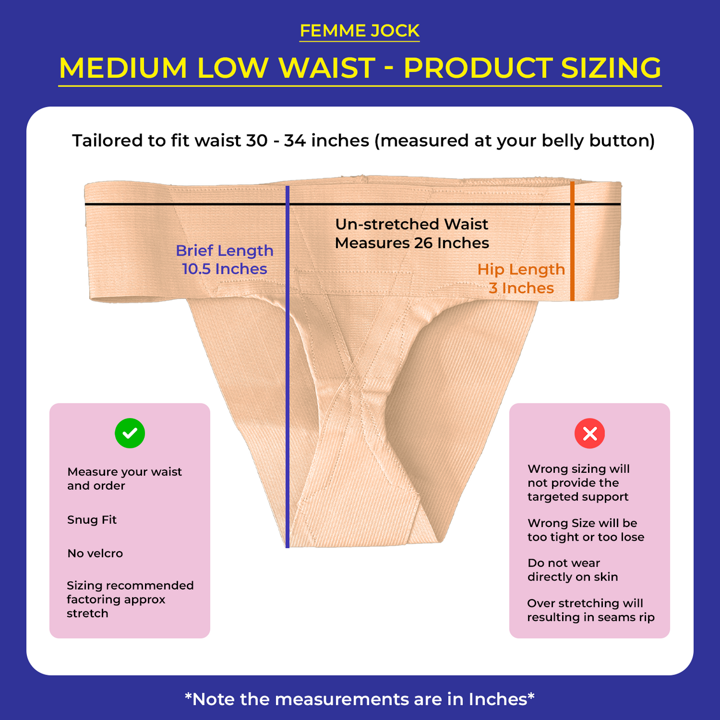 Femme Jock Women’s Pelvic Support Belt ― Uterus Girdle for Prolapsed Bladder | Vulvar Varicosities | Postpartum Recovery | Symphysis Pubis | Dysfunction Pain Relief - Low Waist & High Waist
