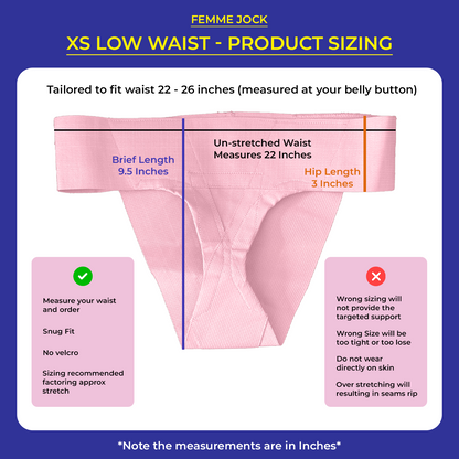 Femme Jock Women’s Pelvic Support Belt ― Uterus Girdle for Prolapsed Bladder | Vulvar Varicosities | Postpartum Recovery | Symphysis Pubis | Dysfunction Pain Relief - Low Waist & High Waist