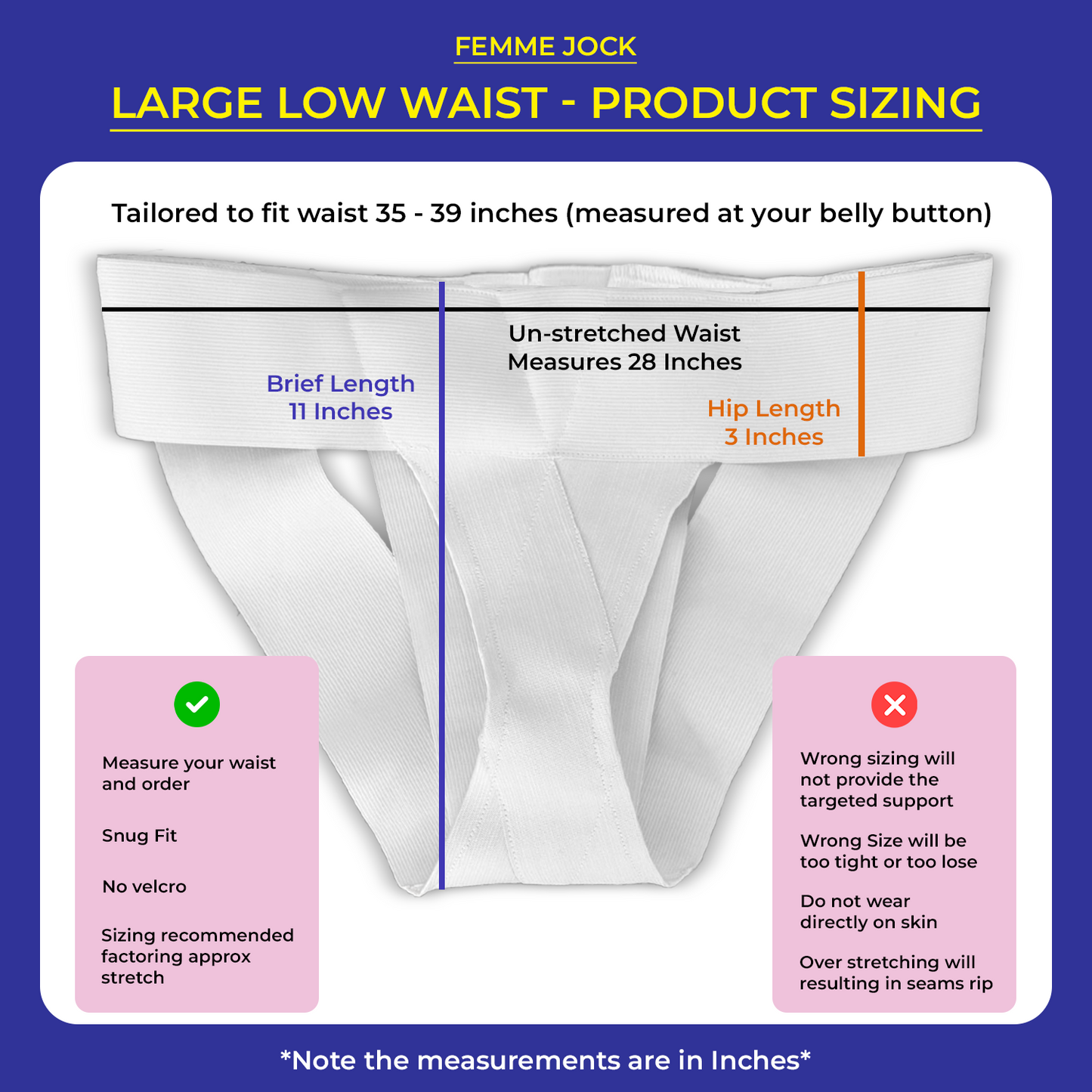 Femme Jock Women’s Pelvic Support Belt ― Uterus Girdle for Prolapsed Bladder | Vulvar Varicosities | Postpartum Recovery | Symphysis Pubis | Dysfunction Pain Relief - Low Waist & High Waist