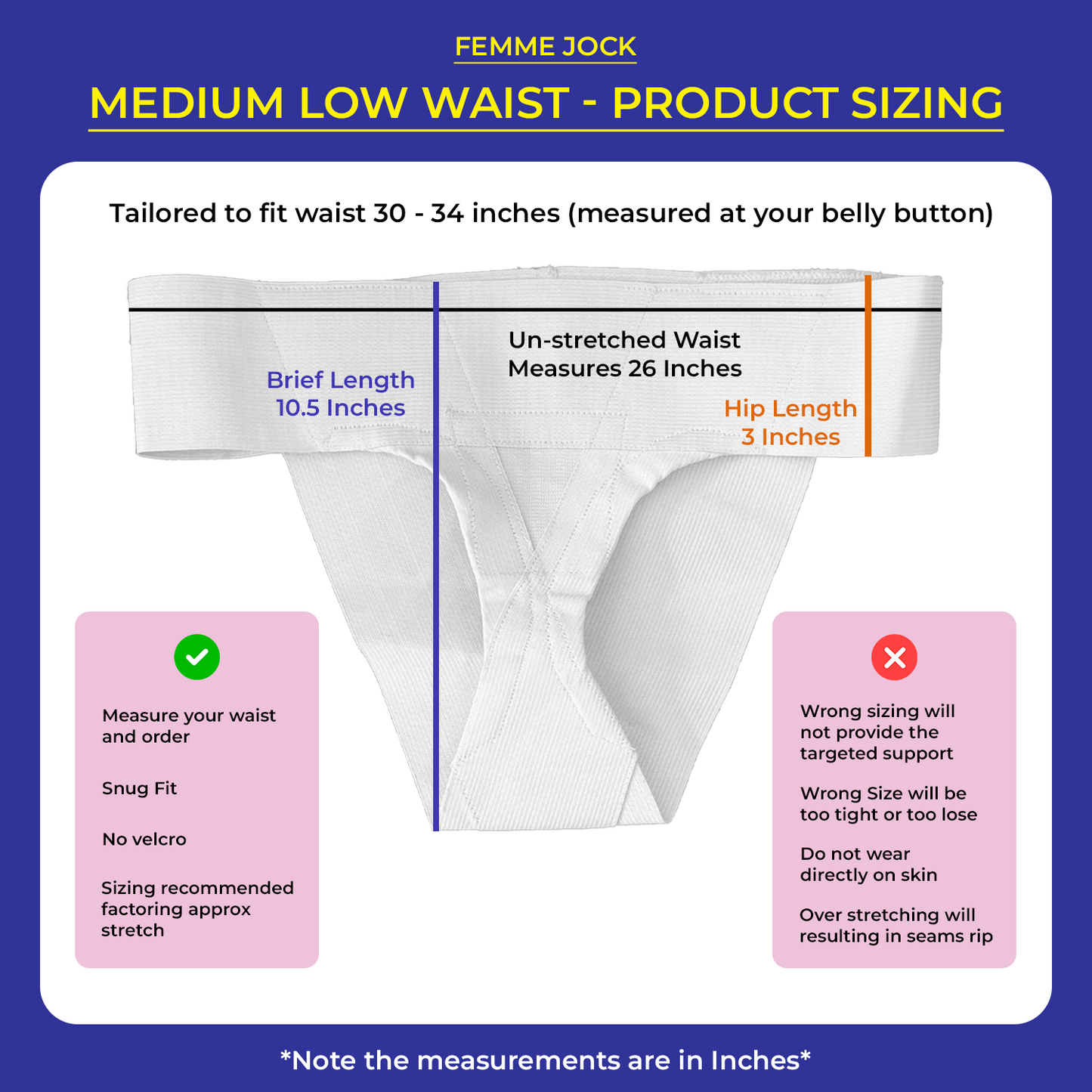Femme Jock Women’s Pelvic Support Belt ― Uterus Girdle for Prolapsed Bladder | Vulvar Varicosities | Postpartum Recovery | Symphysis Pubis | Dysfunction Pain Relief - Low Waist & High Waist