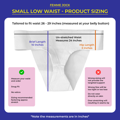 Femme Jock Women’s Pelvic Support Belt ― Uterus Girdle for Prolapsed Bladder | Vulvar Varicosities | Postpartum Recovery | Symphysis Pubis | Dysfunction Pain Relief - Low Waist & High Waist