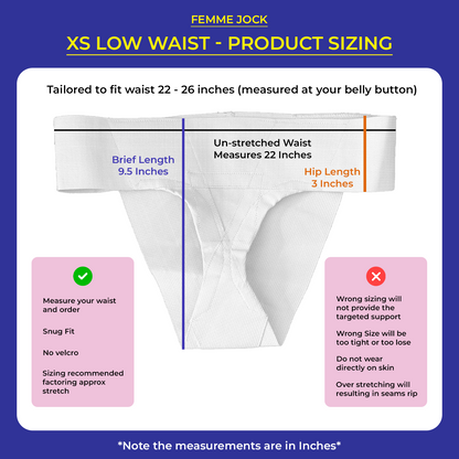 Femme Jock Women’s Pelvic Support Belt ― Uterus Girdle for Prolapsed Bladder | Vulvar Varicosities | Postpartum Recovery | Symphysis Pubis | Dysfunction Pain Relief - Low Waist & High Waist