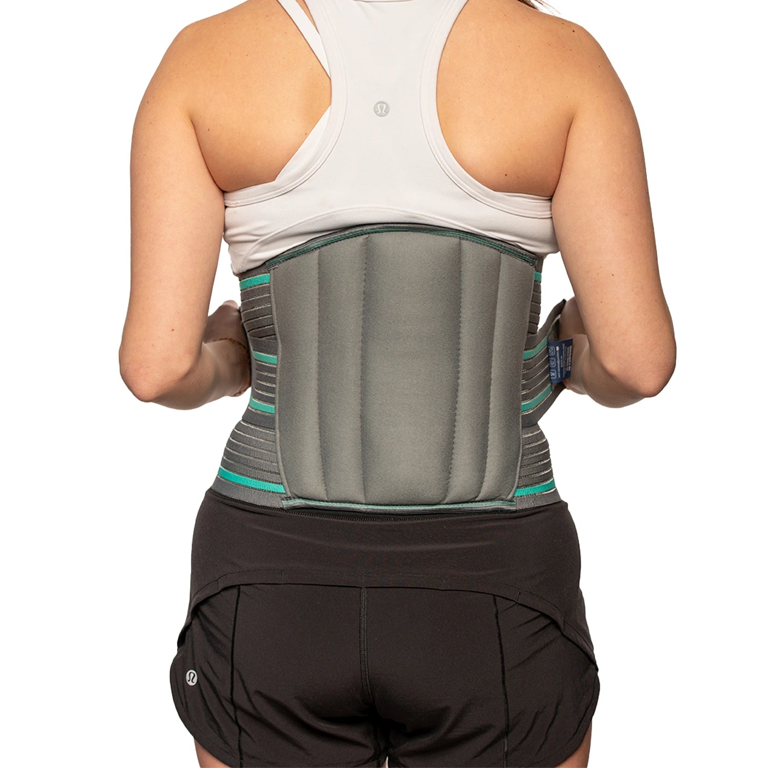 Back view of the lumbar Sacro support belt